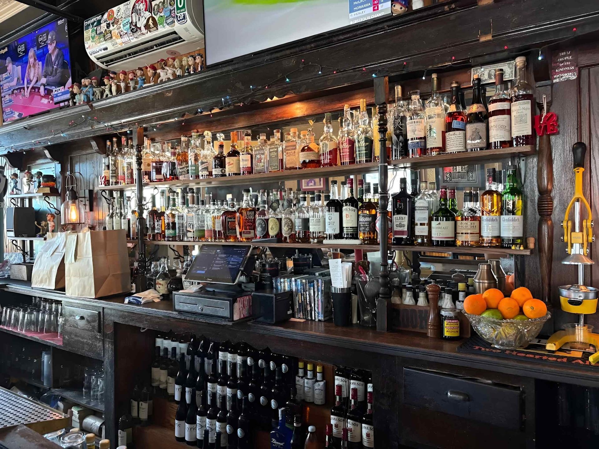 Happy hour, trivia, and wing night